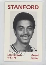 1986-87 Stanford Cardinal Schedule Cards Team Issue Steve Brown 0a2