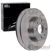 2X Eurobrake Bremsscheiben 251Mm Voll Hinten Passend FÜR Alfa Romeo 164 Fiat