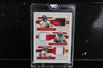 2025 PANINI National Treasures Triple Patch HOLO GOLD Mayfield Irving Evans  /10