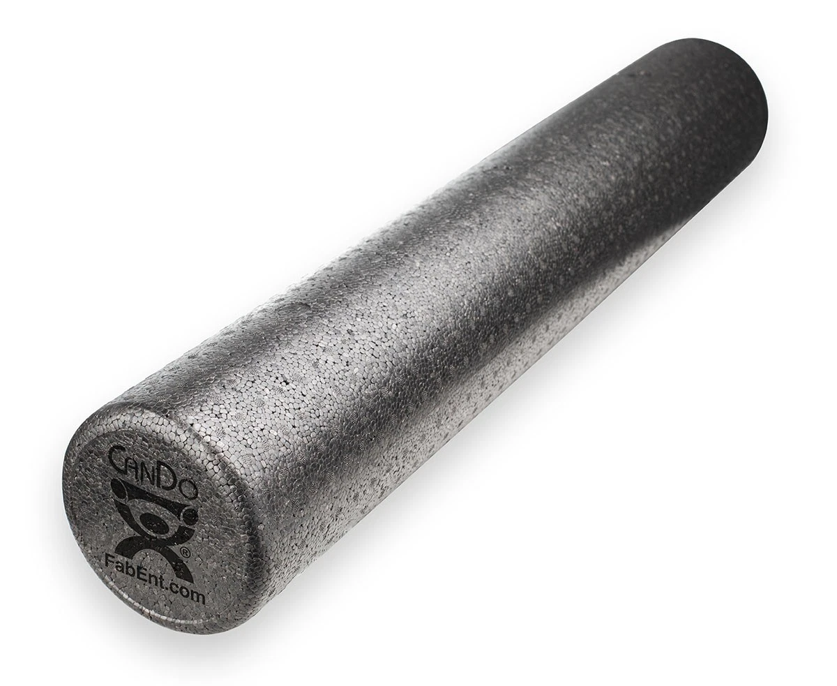 Premium Cando Foam Roller - Black Composite - Extra Firm - 6" X 36" - Round