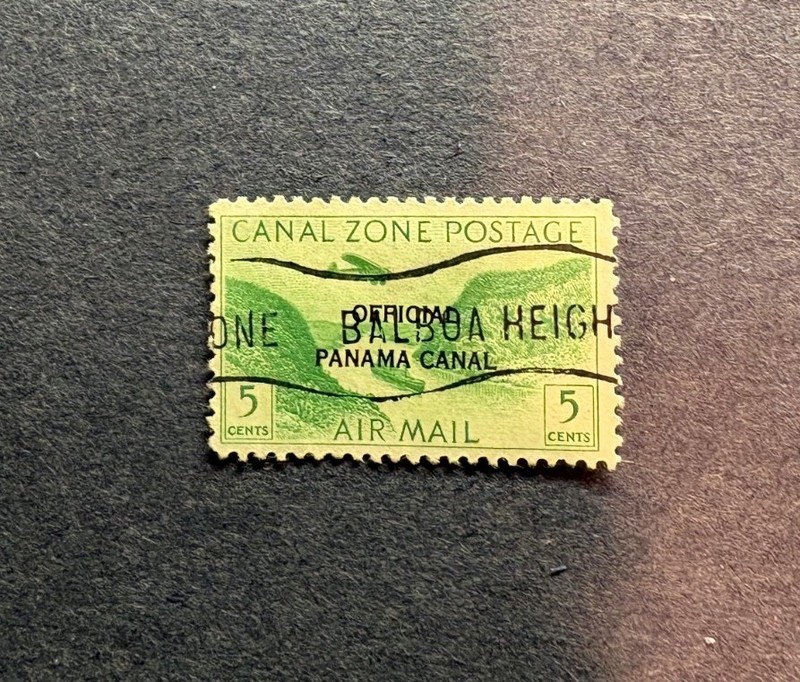 Canal Zone Scott # C08 * No Gum * SCV $150.00