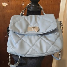 Steve Madden Quilted Steven Madden Crossbody Bag Dusty Blue
