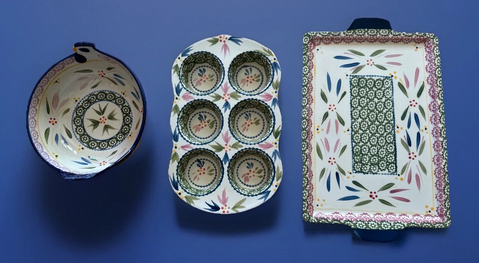 Conjunto de 3 peças de padrão Temptations Cook and Service Wear Old World - Imagem 3 de 4