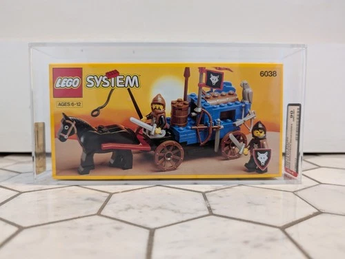 AFA Graded 90 NM Lego 6038 Wolfpack Renegades Castle VINTAGE SEALED NEW MISB NIB