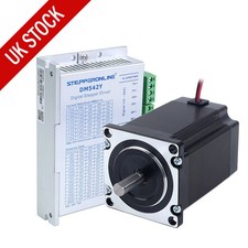 STEPPERONLINE 1.9Nm Nema 23 Stepper Motor 76.5mm &Phi;8mm  & Driver DM542Y CNC Kit