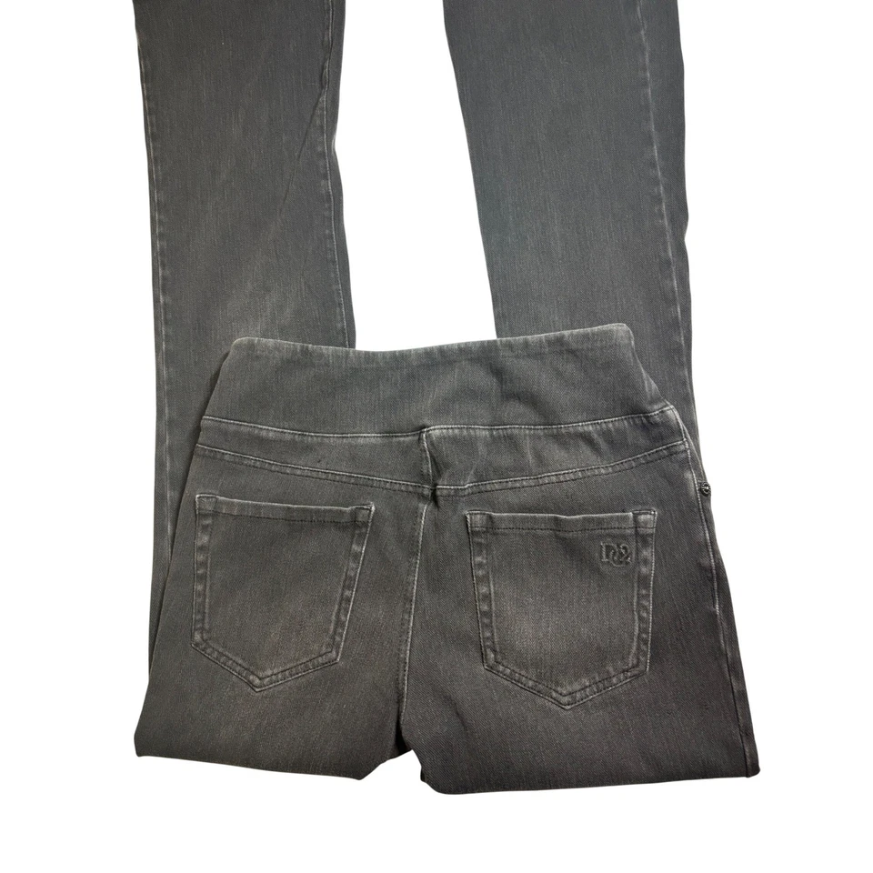 Pantalones elásticos D2G by Diane Gilman gris oscuro de mezclilla para mujer talla S Foto 2 de 4