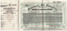 1940 Standard Oil Co Warenty Certificate for Atlas automotive battery #116