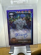 2024 Topps Chrome Taylor Kohlwey Purple Speckle Refractor Rookie RC Auto 105/299