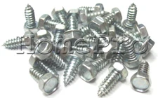 #10 x 3/4  STAINLESS UNSLOTTED HEX SHEET METAL SCREWS 18-8 