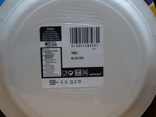 360 x Happy Birthday 9" Paper plates FREE DELIVERY Great Deal. Job lot - Picture 4 of 5