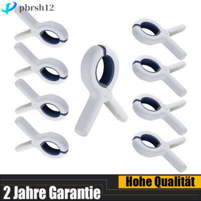 9 Stück Große Handtuch Klammern Clips Wäscheklammern für Strandliegen Wäsche DE