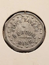 c. 1945-55 Beroun, MN Trade Token: Stan's Tavern, Good for 5c, TC-164586