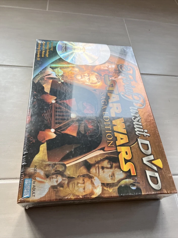 Trivial Pursuit DVD Star Wars Edición Saga Juego de Mesa 2 DVD's Nuevo en Caja Sellado 2005 Foto 2 de 4