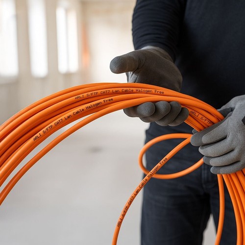 25m Cat7 Verlegekabel Netzwerkkabel + Netzwerkdose Cat6a Dose Lan Cat 7 Kabel - Bild 7 von 11