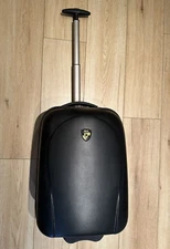 HEYS USA  Black Wheeled Carry On Hard Case Luggage Suitcase Approx 18 x 12