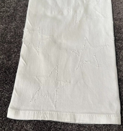 STELLA McCARTNEY WHITE JEANS sz 31 Stars Punctured into Fabric EUC with TAGS - Picture 16 of 23