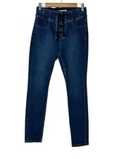 FREE PEOPLE We the Free Jeans Women Size 30 Blue Skinny Stretch Classic Boho