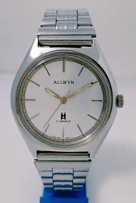 NOS Allwyn Hand wound vintage Men's Watch*new old stock*Retro