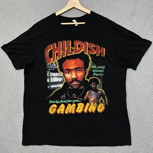 Childish Gambino This Is America 2018 Tour T-shirt Adult 2XL Black Short Sleeve - 第 1/6 張圖片