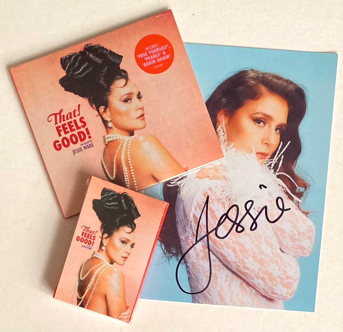 JESSIE WARE * THAT! FEELS GOOD! * CD & SPOTIFY PINK CASSETTE + LTD