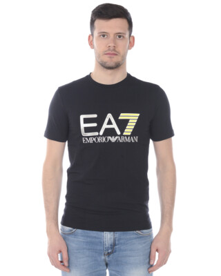 Emporio Armani Ea7 Sweatshirt Men's Black T-Shirt 3HPT05 PJ03Z 1200 Size S