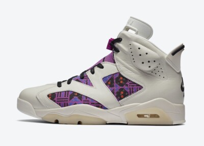 Nike Air Jordan 6 Retro Quai 54 Sail Purple White CZ4152-101 Size