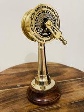 Telegraphenmaschine Messing Maritim Schiff Ordensraum Antik Schiff Vintage Ma...