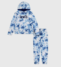 New 70.00 LEVI'S Girls 2-piece Hoodie Fleece Jogger Set Super Comfy Size: 14/16