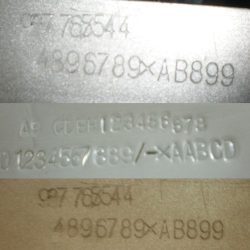 Metall Typenschild Markierung Metallschild Graviermaschine Aluminiumschild Markierung - Bild 4 von 4