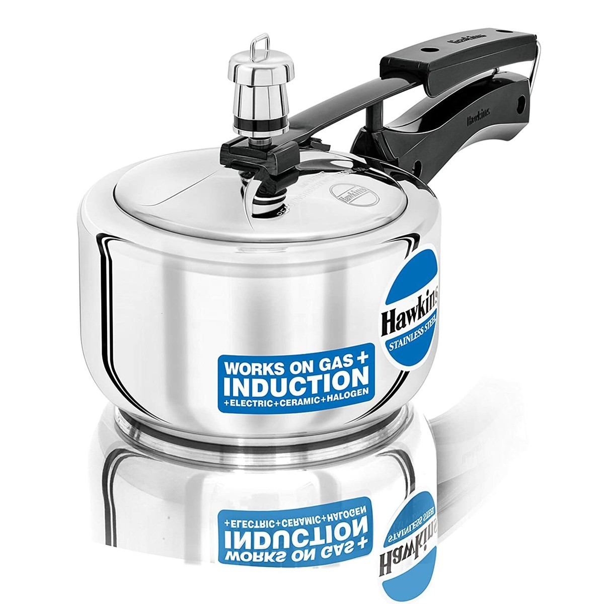 Hawkins Stainless Steel Pressure Cooker litres Silver Color - Main Image