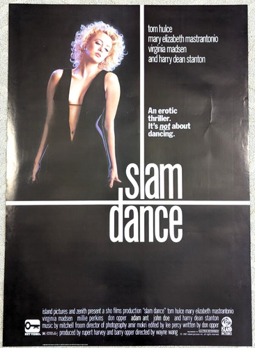 1987 Slam Dance Home Video Movie Poster 27X38 Rolled 1 Sheet   Virginia Madsen