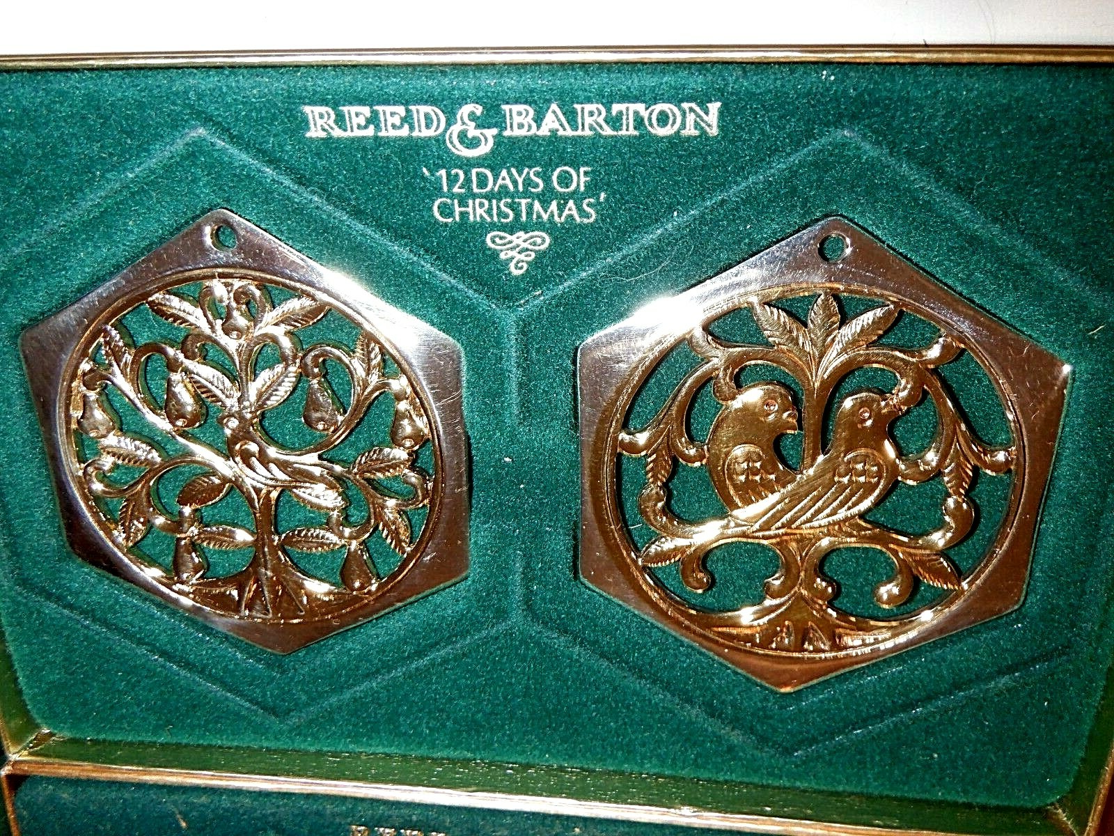 Reed and Barton 12 Days of Christmas Full Set Silver/Gold Ornaments ...