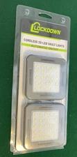 Lockdown Cordless Automatic 25 LED Vault Light (2 pack) with 70 Lumens and