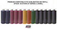 RECARGA TINTA SUBLIMACIÓN TINTE COMPATIBLE PREMIUM EPSON ECOTANK SERIE ET (1.000 ML)