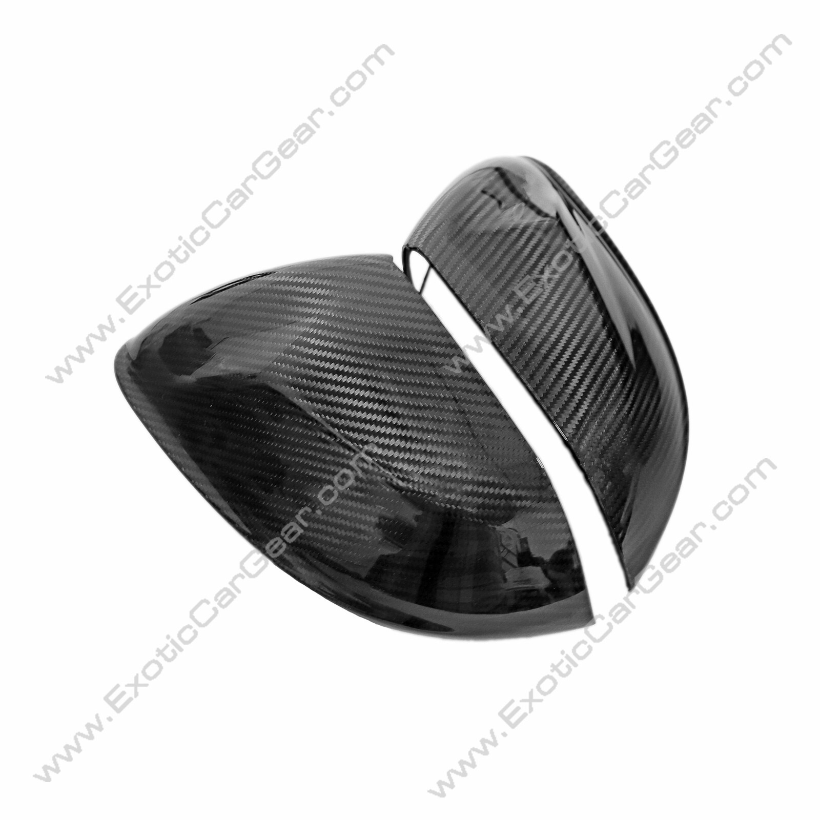 Lamborghini Urus Carbon Fiber Mirror Cap Covers with Camera Holes