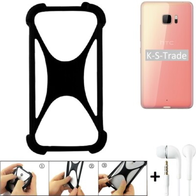 Schutzring für HTC U Ultra Silikoncase + headphones Softcase Bumper Schutz Hül