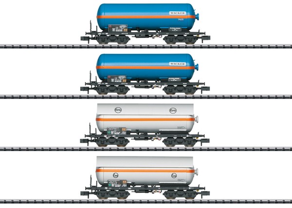 Minitrix 15538 Wagen-Set (Druckgas-Kesselwagen) Der Db-image
