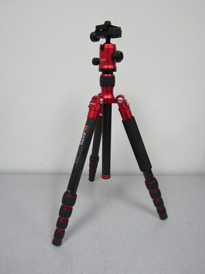 MeFOTO RoadTrip C1350Q1R Travel Tripod Kits - Red -  Max Load 17.6 lb (c)