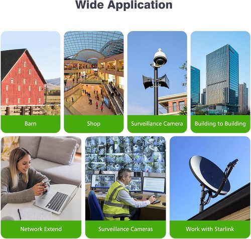 WiFi Bridges 14DBi High Gain Antenna Wireless Bridge 3KM 5.8G Point to Point CPE - 第 8/9 張圖片