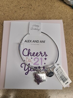 Alex & Ani Cheers to 21 Years' Charm Bangle