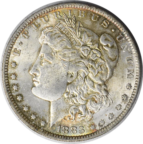 1883-O Morgan Silver Dollar Choice BU Toned Uncertified #248