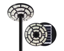 LAMPIONE SOLARE LED 1200w UFO SENSORE CREPUSCOLARE IP67 TELECOMANDO STRADALE