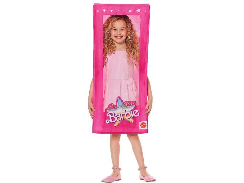 バービー Kids Barbie Box Costume Mattel Doll Collectible Toy Pink Halloween