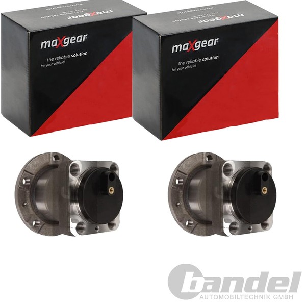 2X Maxgear RADLAGER-SATZ Hinten Passend FÜR CitroËN Jumpy Fiat Scudo Peugeot-image