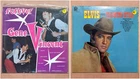 Rockabilly 12" Vinyl Record Lot of 2 elvis presley gene vincent vtg 70s reissue