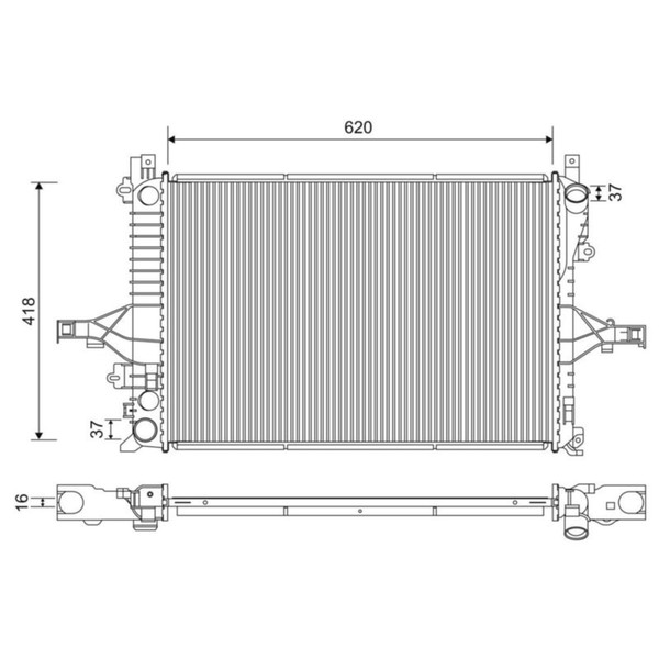 Valeo KÜHler WasserkÜHler MotorkÜHler Passend FüR Volvo S80 | 701233-image