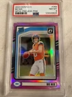 2024 Panini Donruss - Rated Rookie Bo Nix #369 Optic Preview Pink Prizm (RC)
