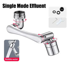 Metal 1080  Rotating Metal Faucet Sprayer Kitchen Saving Water Nozzle Tap Bathro