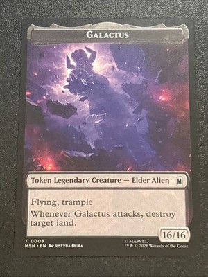 MTG Marvel Super Heroes Galactus/Squirrel Double-Sided Token 0008/0014
