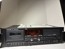 As-is TASCAM CC-222MKIII CD Cassette Recorder Deck Pro Audio FOR PARTS/REPAIR 
